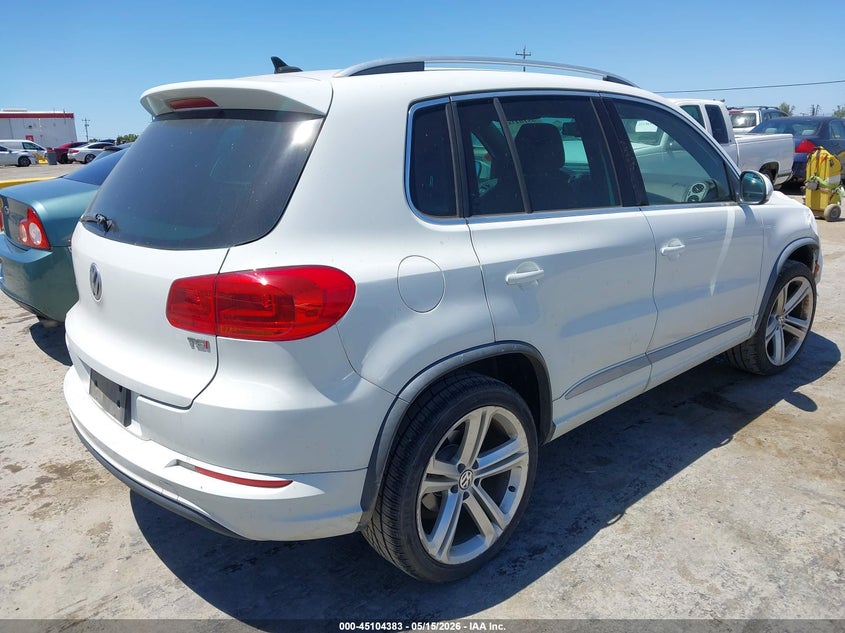 2016 Volkswagen Tiguan VIN WVGAV7AX5GW017602 IAAI salvage auction — FRONT END, Salvage (California), sold $2,900 on 2026-07-16 (photo 4)