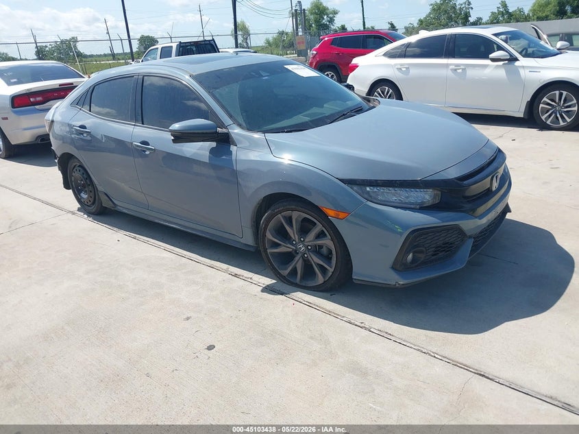 2017 Honda Civic VIN SHHFK7H97HU222658 IAAI salvage auction — LEFT SIDE, Original (Texas), sold $4,100 on 2026-07-10 (photo 1)