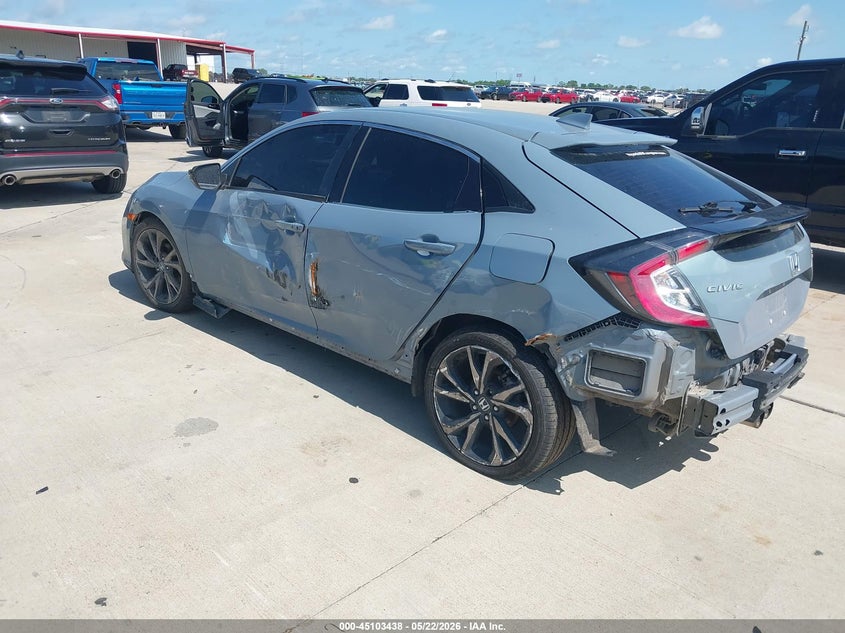 2017 Honda Civic VIN SHHFK7H97HU222658 IAAI salvage auction — LEFT SIDE, Original (Texas), sold $4,100 on 2026-07-10 (photo 3)