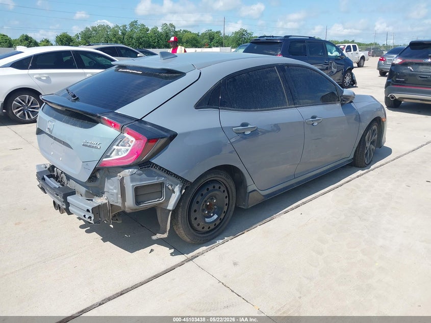 2017 Honda Civic VIN SHHFK7H97HU222658 IAAI salvage auction — LEFT SIDE, Original (Texas), sold $4,100 on 2026-07-10 (photo 4)