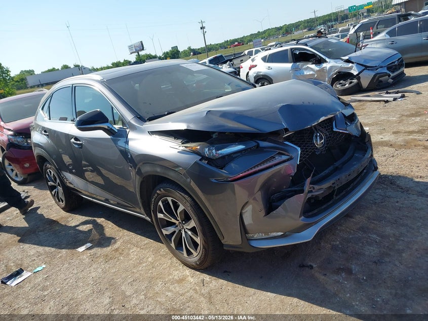 2015 Lexus Nx VIN JTJBARBZ8F2024093 IAAI salvage auction — FRONT END, Junk (Oklahoma), sold $5,000 on 2026-07-15 (photo 1)