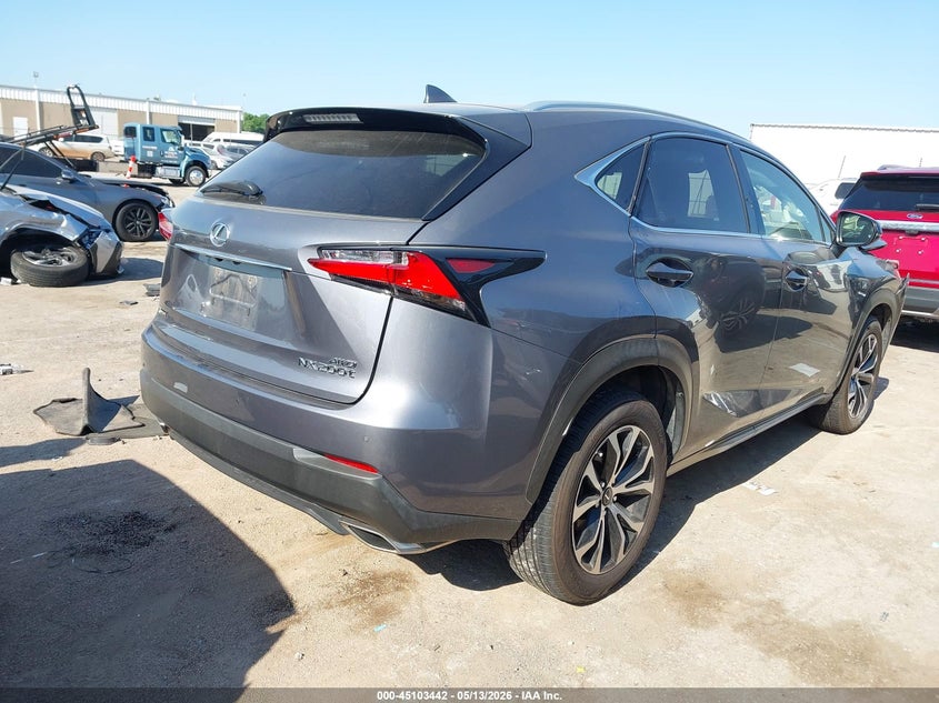2015 Lexus Nx VIN JTJBARBZ8F2024093 IAAI salvage auction — FRONT END, Junk (Oklahoma), sold $5,000 on 2026-07-15 (photo 4)
