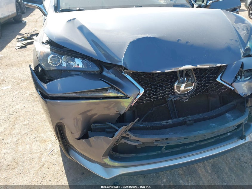 2015 Lexus Nx VIN JTJBARBZ8F2024093 IAAI salvage auction — FRONT END, Junk (Oklahoma), sold $5,000 on 2026-07-15 (photo 6)