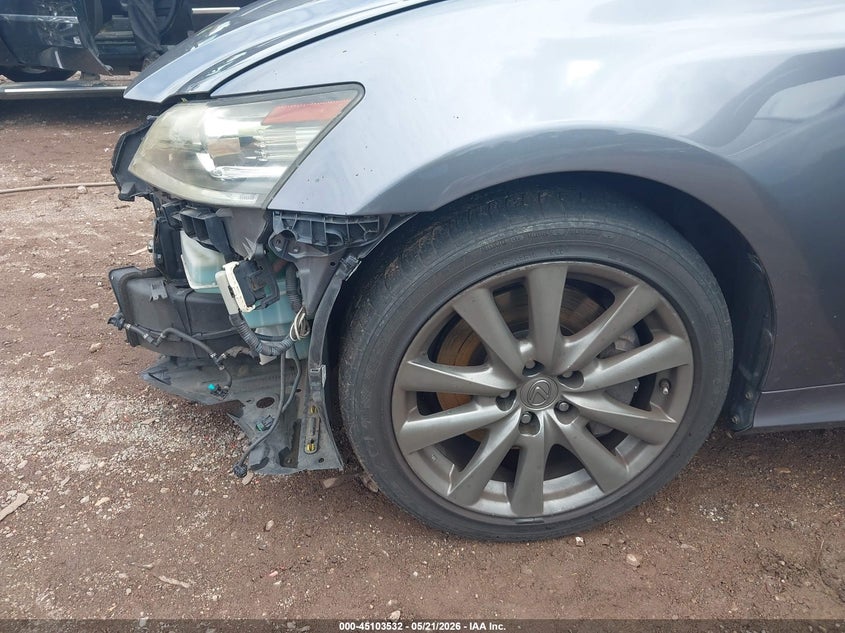 2013 Lexus Gs VIN JTHCE1BL1D5007199 IAAI salvage auction — FRONT END, Salvage (Alabama), sold $2,100 on 2026-07-15 (photo 6)