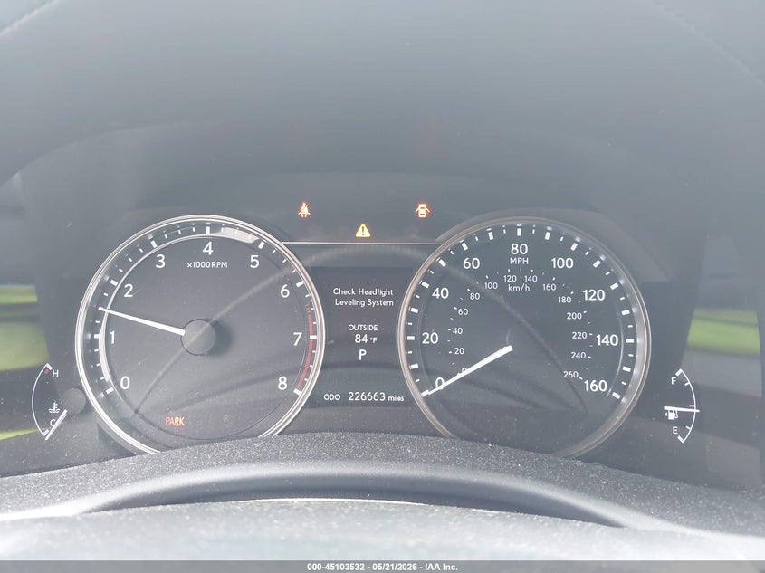 2013 Lexus Gs VIN JTHCE1BL1D5007199 IAAI salvage auction — FRONT END, Salvage (Alabama), sold $2,100 on 2026-07-15 (photo 7)