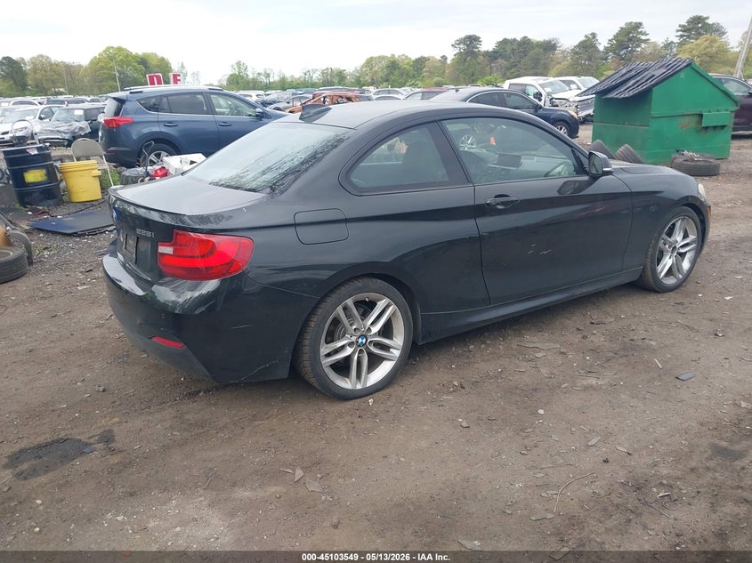 2014 BMW 2er VIN WBA1F5C5XEV255866 IAAI salvage auction — REAR END, Mv-907A (New York), sold $1,050 on 2026-07-28 (photo 4)