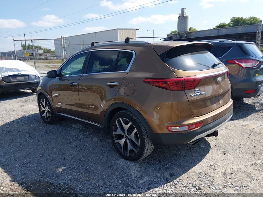 2017 Kia Sportage VIN KNDPR3A64H7099319 IAAI salvage auction — NORMAL WEAR, Clear (Georgia), sold $1,950 on 2026-07-29 (photo 3)