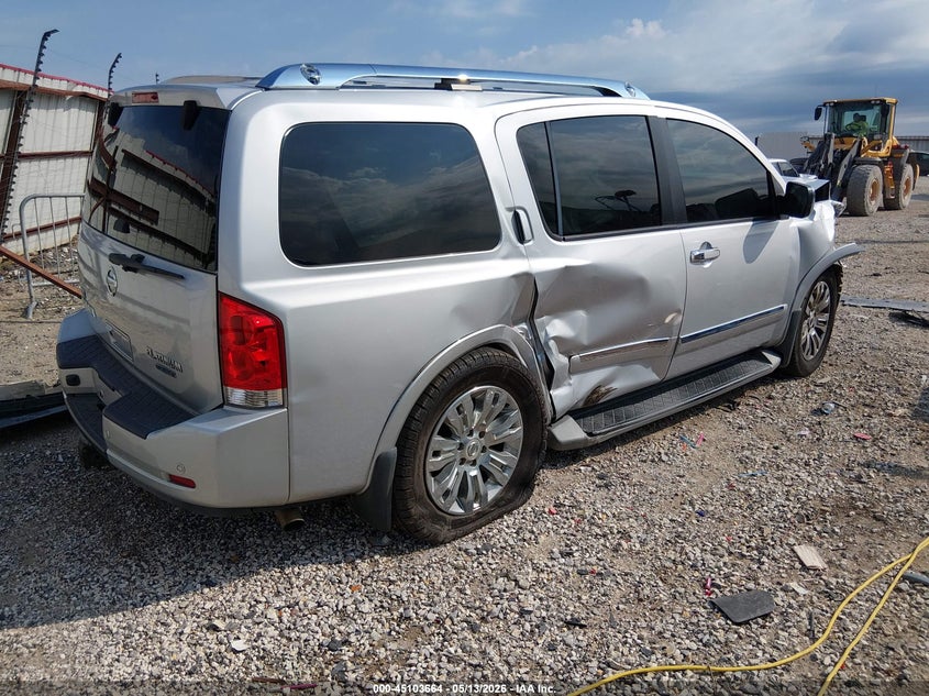 2015 Nissan Armada VIN 5N1BA0NE1FN608367 IAAI salvage auction — FRONT END, Clear (Arkansas), sold $450 on 2026-07-09 (photo 4)