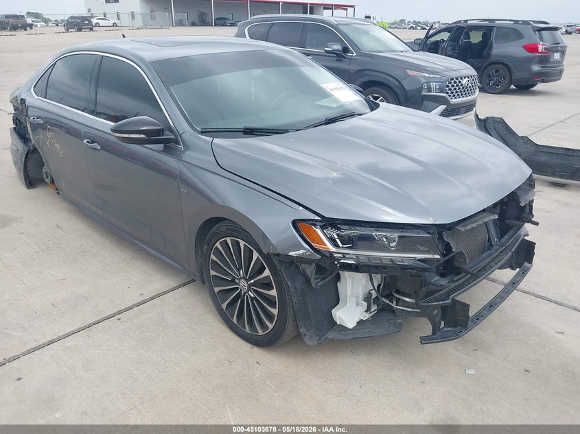 2022 Volkswagen Passat VIN 1VWBA7A37NC008168 IAAI salvage auction — FRONT & REAR, Salvage (Texas), sold $4,750 on 2026-07-10 (photo 1)