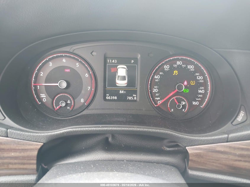 2022 Volkswagen Passat VIN 1VWBA7A37NC008168 IAAI salvage auction — FRONT & REAR, Salvage (Texas), sold $4,750 on 2026-07-10 (photo 7)
