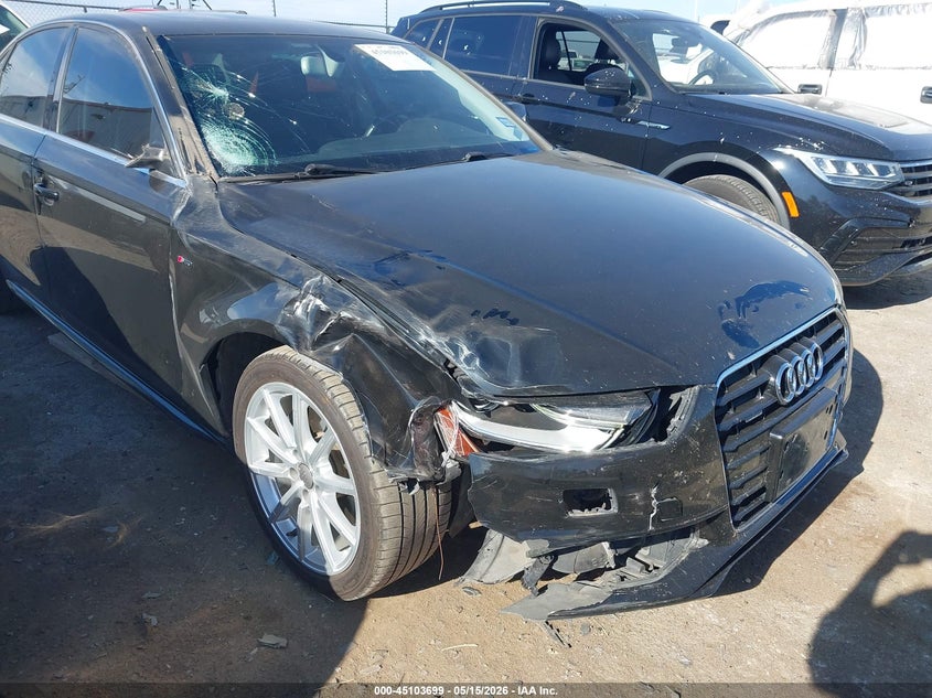 2015 Audi A4 VIN WAUFFAFL9FN025164 IAAI salvage auction — RIGHT FRONT, Original (Texas), sold $1,650 on 2026-07-07 (photo 6)