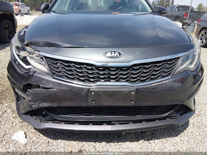 2019 Kia Optima VIN 5XXGT4L38KG289407 IAAI salvage auction — RIGHT FRONT, Salvage Title, sold $775 on 2026-07-22 (photo 6)
