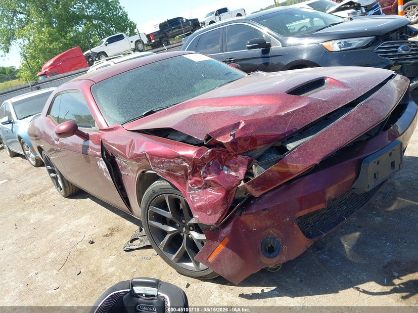 2019 Dodge Challenger VIN 2C3CDZBT8KH655393 IAAI salvage auction — FRONT END, Salvage Title, sold $4,150 on 2026-07-09 (photo 1)