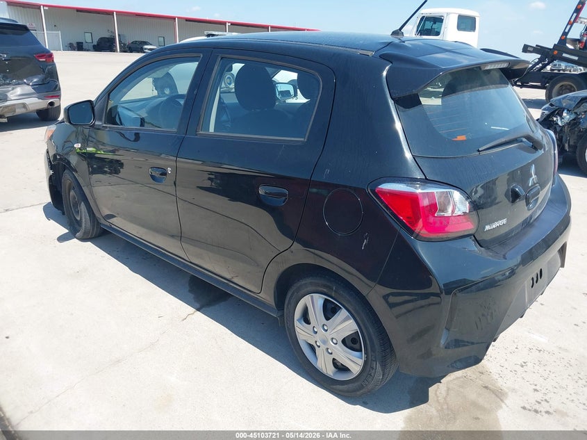 2022 Mitsubishi Mirage VIN ML32AUHJ4NH005126 IAAI salvage auction — FRONT END, Original (Texas), sold $2,450 on 2026-07-24 (photo 3)