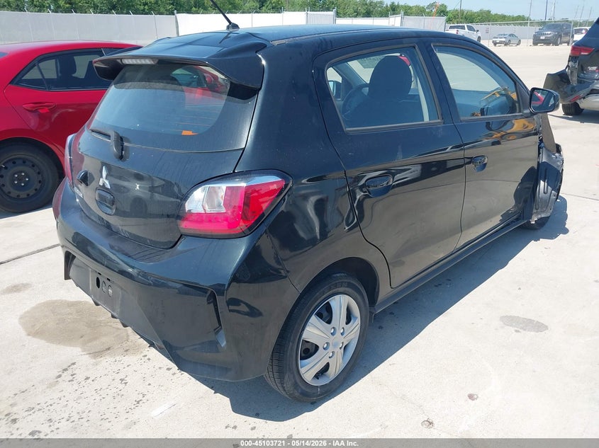 2022 Mitsubishi Mirage VIN ML32AUHJ4NH005126 IAAI salvage auction — FRONT END, Original (Texas), sold $2,450 on 2026-07-24 (photo 4)