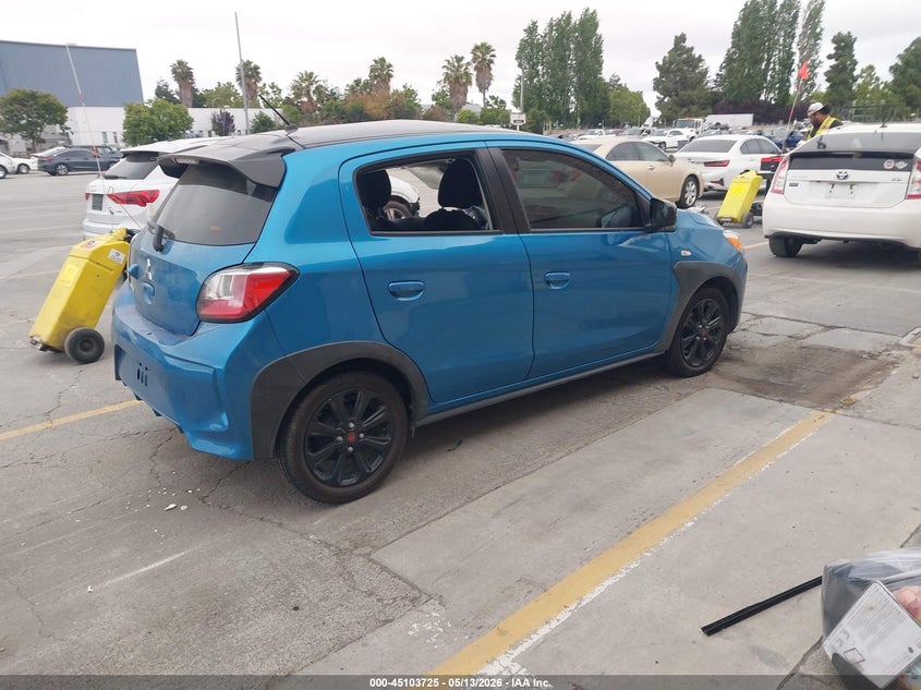 2023 Mitsubishi Mirage VIN ML32AWHJ6PH001383 IAAI salvage auction — SIDE, Salvage Title, sold $1,650 on 2026-07-20 (photo 4)