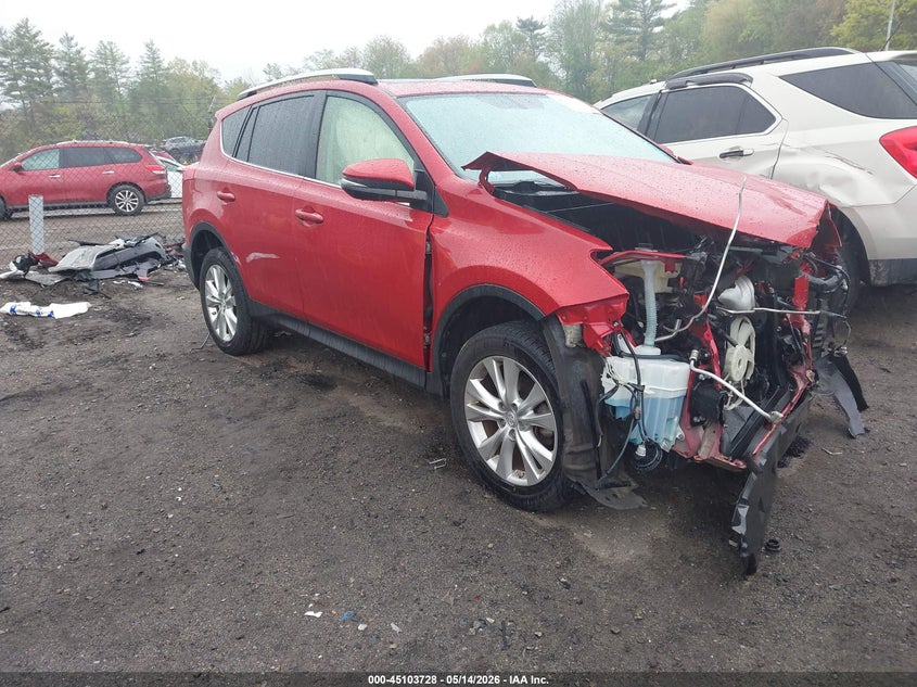 2015 Toyota Rav 4 VIN JTMDFREV2FD113216 IAAI salvage auction — FRONT END, Salvage (Massachusetts), sold $2,975 on 2026-07-14 (photo 1)