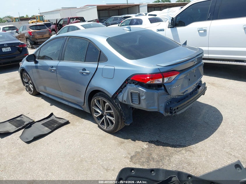 2020 Toyota Corolla VIN 5YFS4RCE0LP051999 IAAI salvage auction — REAR END, Original (Texas), sold $9,125 on 2026-07-15 (photo 3)