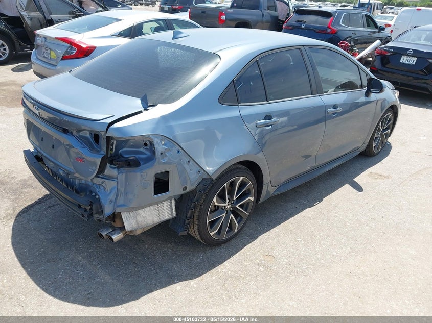 2020 Toyota Corolla VIN 5YFS4RCE0LP051999 IAAI salvage auction — REAR END, Original (Texas), sold $9,125 on 2026-07-15 (photo 4)
