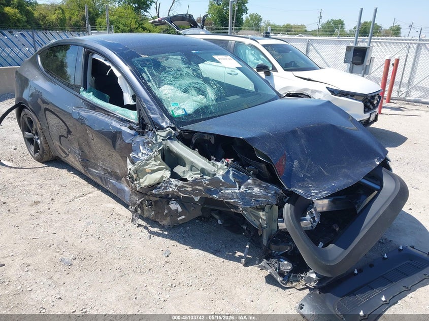 2026 Tesla Model y VIN 7SAYGDED8TA441821 IAAI salvage auction — BIOHAZARD/CHEMICAL, Salvage (Illinois), sold $7,400 on 2026-07-17 (photo 1)