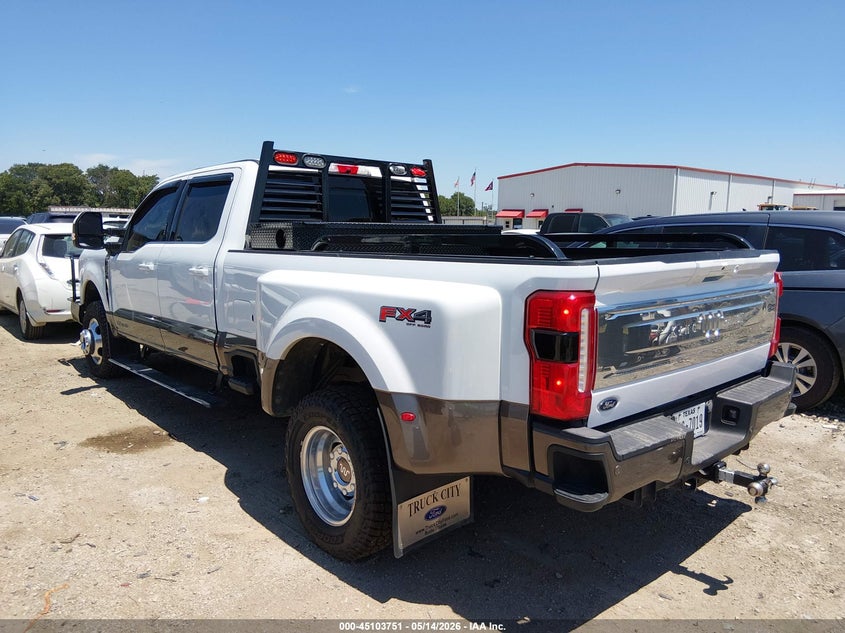 2023 Ford F350 VIN 1FT8W3DT6PED20105 IAAI salvage auction — EXTERIOR BURN, Salvage (Texas), sold $30,500 on 2026-07-28 (photo 3)
