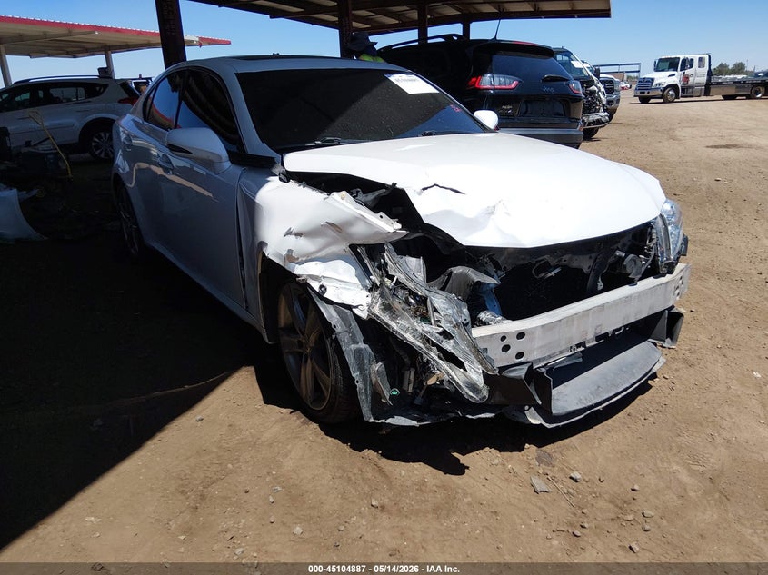 2013 Lexus Is VIN JTHBF5C22D5187704 IAAI salvage auction — RIGHT FRONT, Salvage (Arizona), sold $725 on 2026-07-14 (photo 1)