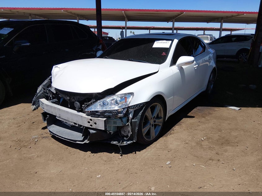 2013 Lexus Is VIN JTHBF5C22D5187704 IAAI salvage auction — RIGHT FRONT, Salvage (Arizona), sold $725 on 2026-07-14 (photo 2)