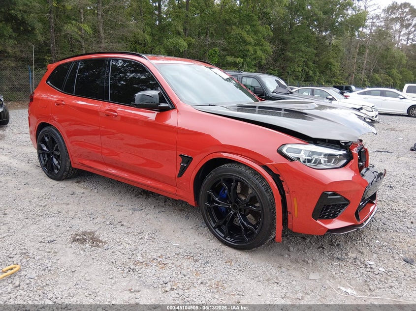 2020 BMW X3 m VIN 5YMTS0C01LLA57968 IAAI salvage auction — FRONT END, Salvage (South Carolina), sold $18,500 on 2026-07-28 (photo 1)