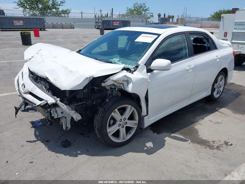 2013 Toyota Corolla VIN 5YFBU4EE7DP115702 IAAI salvage auction — FRONT END, Salvage (California), sold $575 on 2026-07-15 (photo 2)