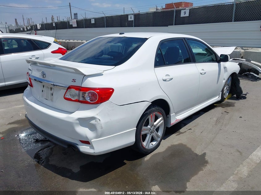 2013 Toyota Corolla VIN 5YFBU4EE7DP115702 IAAI salvage auction — FRONT END, Salvage (California), sold $575 on 2026-07-15 (photo 4)