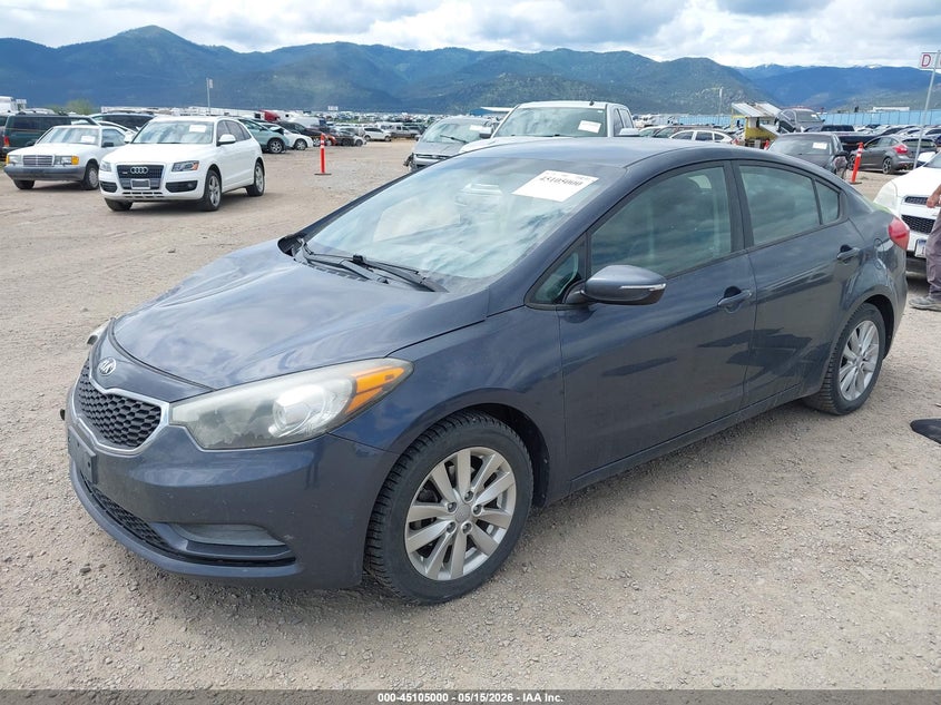 2016 Kia Forte VIN KNAFX4A67G5462727 IAAI salvage auction — RIGHT FRONT, Salvage (Montana), sold $300 on 2026-07-15 (photo 2)