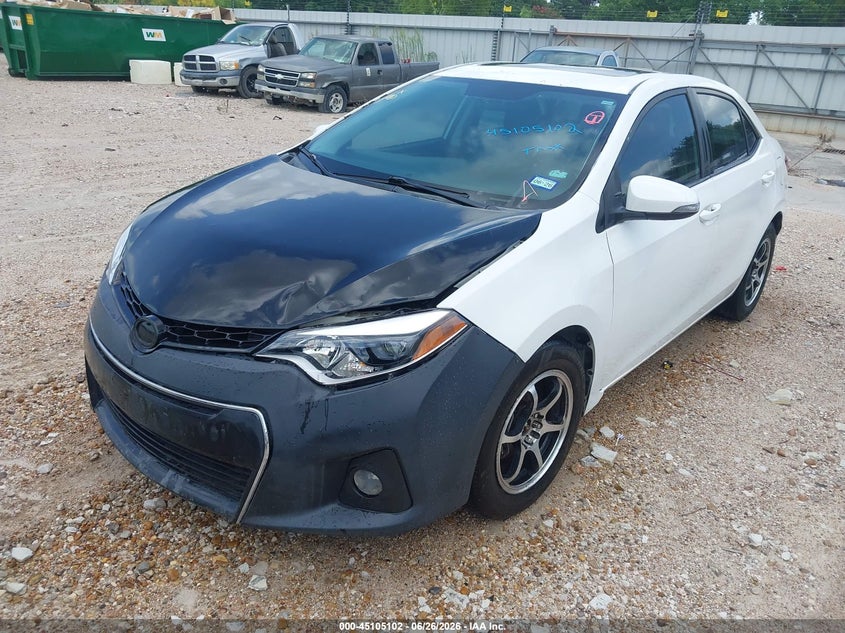 2015 Toyota Corolla VIN 5YFBURHE1FP200191 IAAI salvage auction — FRONT END, Original (Texas), sold $4,850 on 2026-07-15 (photo 2)