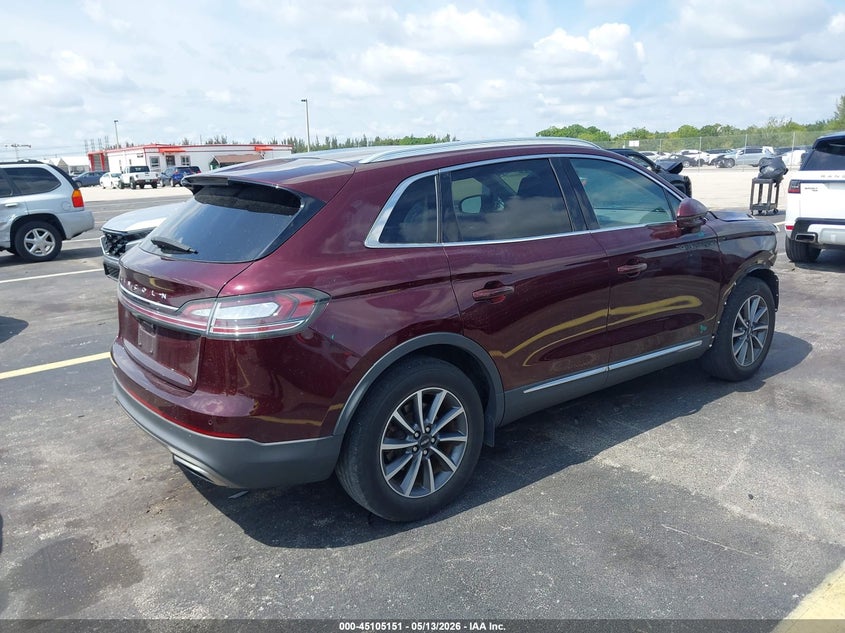 2022 Lincoln Nautilus VIN 2LMPJ6J94NBL08144 IAAI salvage auction — RIGHT FRONT, Rebuildable (Florida), sold $7,100 on 2026-07-09 (photo 4)