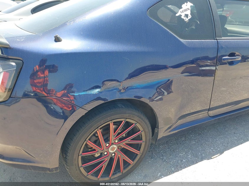2013 Scion Tc VIN JTKJF5C72D3063011 IAAI salvage auction — LEFT REAR, Original (Texas), sold $450 on 2026-07-22 (photo 6)