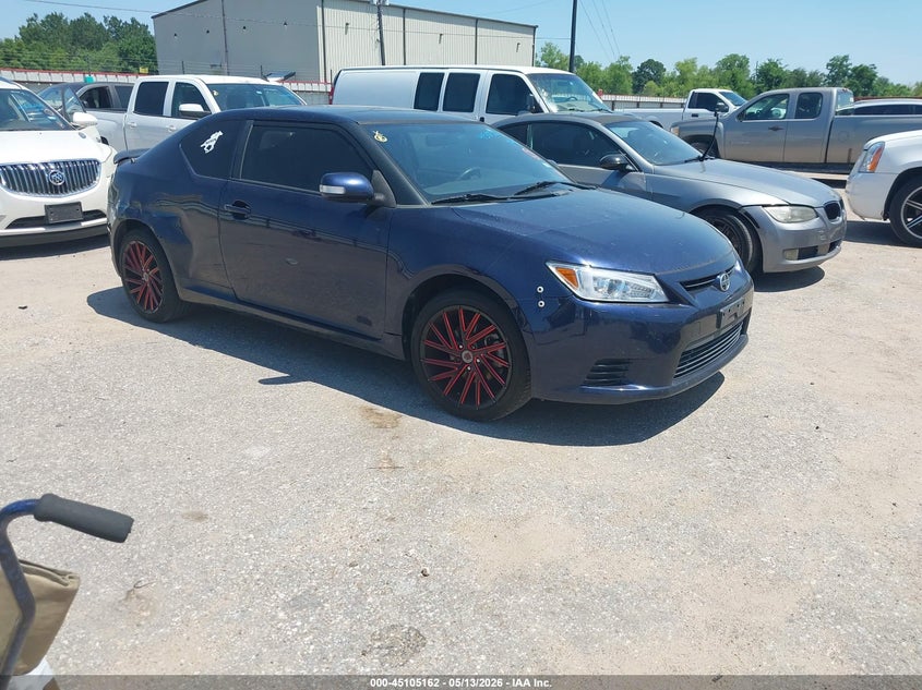 2013 Scion Tc VIN JTKJF5C72D3063011 IAAI salvage auction — LEFT REAR, Original (Texas), sold $450 on 2026-07-22 (photo 1)