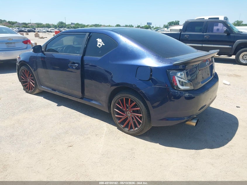 2013 Scion Tc VIN JTKJF5C72D3063011 IAAI salvage auction — LEFT REAR, Original (Texas), sold $450 on 2026-07-22 (photo 3)