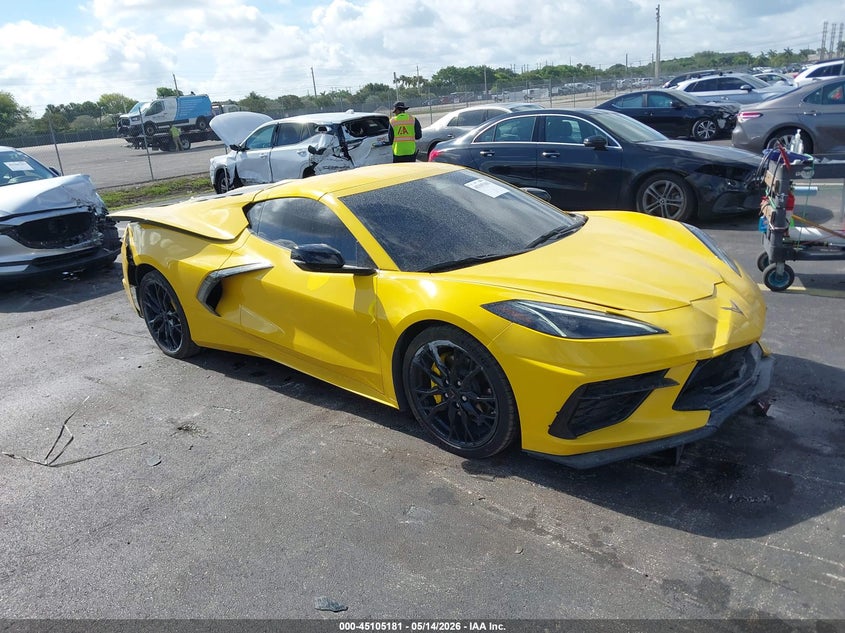 2026 Chevrolet Corvette VIN 1G1YA2D4XT5104441 IAAI salvage auction — LEFT REAR, Rebuildable (Florida), sold $13,900 on 2026-07-30 (photo 1)
