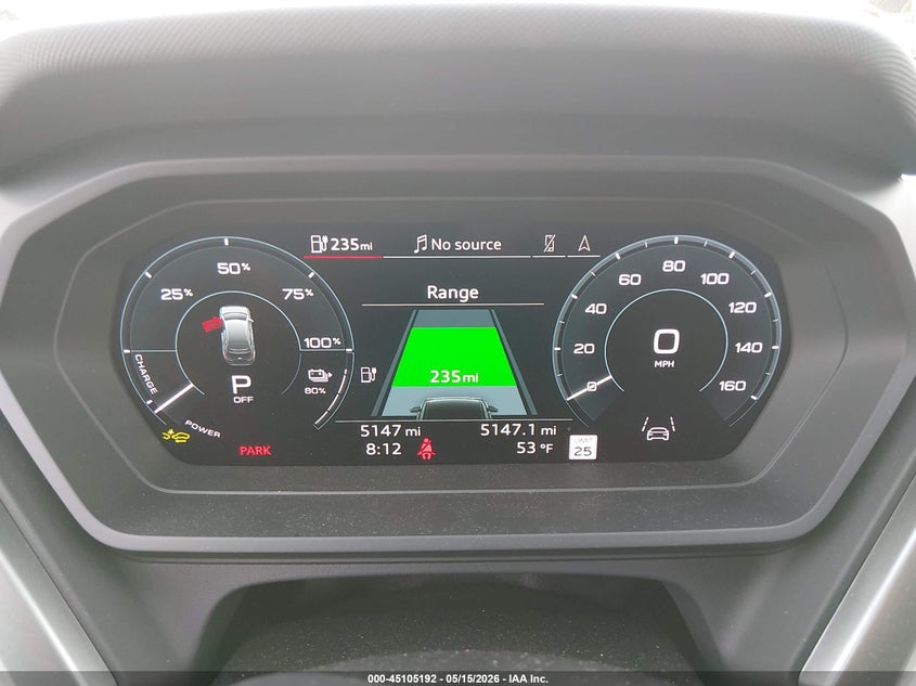 2025 Audi Q4 e-tron VIN WA1LUBFZ7SP074622 IAAI salvage auction — HAIL, Salvage (Ohio), sold $19,350 on 2026-07-16 (photo 7)