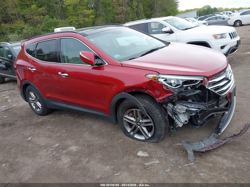 2017 Hyundai Santa fe VIN 5XYZUDLB4HG381177 IAAI salvage auction — FRONT END, Salvage (Massachusetts), sold $2,650 on 2026-07-21 (photo 1)