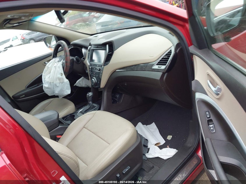 2017 Hyundai Santa fe VIN 5XYZUDLB4HG381177 IAAI salvage auction — FRONT END, Salvage (Massachusetts), sold $2,650 on 2026-07-21 (photo 5)