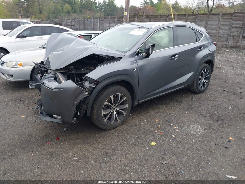 2017 Lexus Nx VIN JTJBARBZXH2148627 IAAI salvage auction — FRONT END, Salvage (Massachusetts), sold $3,200 on 2026-07-31 (photo 2)