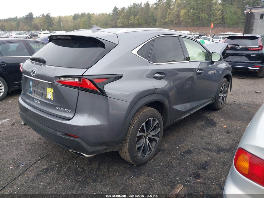 2017 Lexus Nx VIN JTJBARBZXH2148627 IAAI salvage auction — FRONT END, Salvage (Massachusetts), sold $3,200 on 2026-07-31 (photo 4)