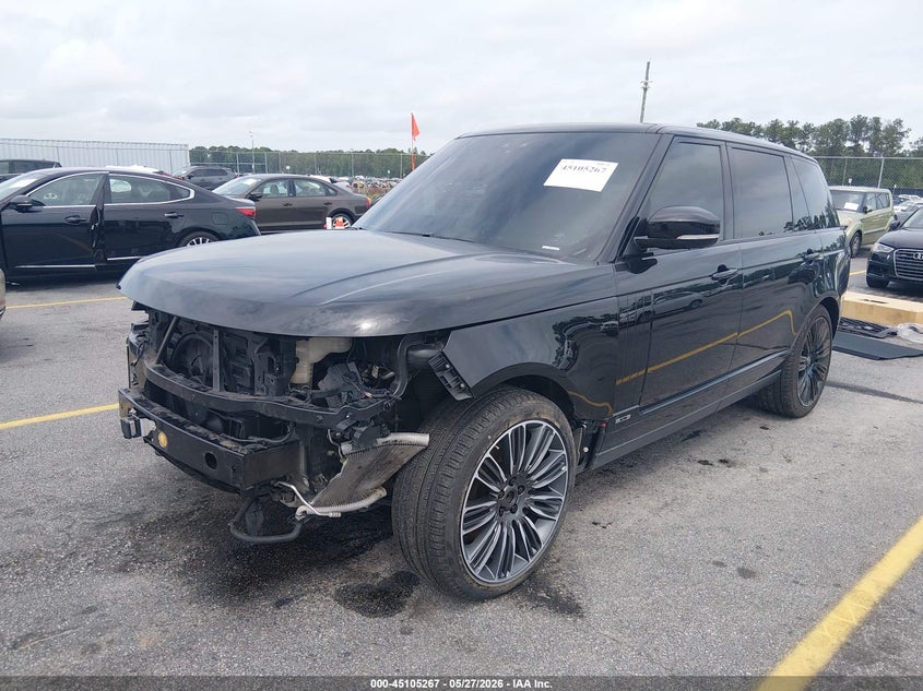 2021 Land rover RANGE ROVER VIN SALGS5SE1MA416842 IAAI salvage auction — FRONT END, Salvage (South Carolina), sold $14,700 on 2026-07-08 (photo 2)