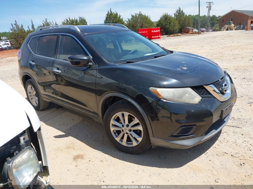 2016 Nissan Rogue VIN KNMAT2MV5GP624939 IAAI salvage auction — LEFT FRONT, Salvage (North Carolina), sold $450 on 2026-07-27 (photo 1)