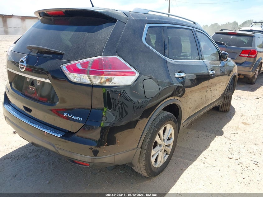 2016 Nissan Rogue VIN KNMAT2MV5GP624939 IAAI salvage auction — LEFT FRONT, Salvage (North Carolina), sold $450 on 2026-07-27 (photo 4)