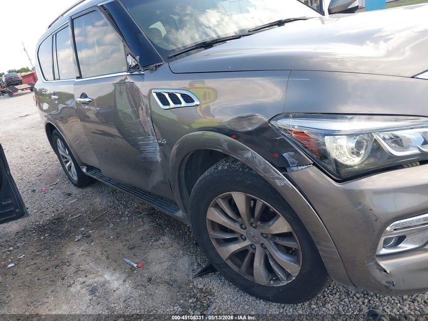 2015 Infiniti Qx80 VIN JN8AZ2NF7F9572789 IAAI salvage auction — SIDE, Clear (Tennessee), sold $1,550 on 2026-07-29 (photo 6)