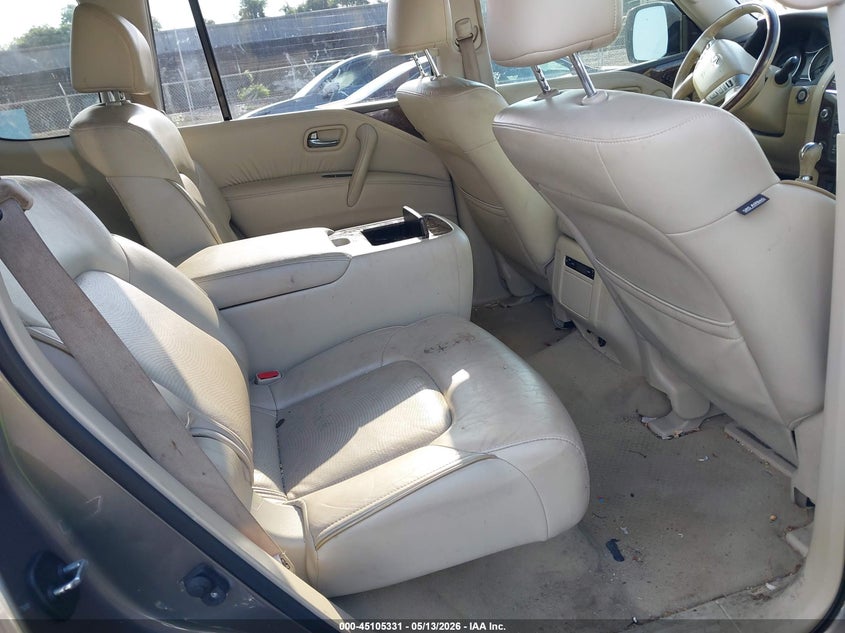 2015 Infiniti Qx80 VIN JN8AZ2NF7F9572789 IAAI salvage auction — SIDE, Clear (Tennessee), sold $1,550 on 2026-07-29 (photo 8)