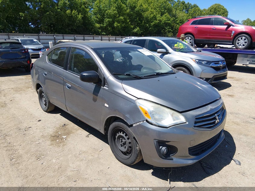2017 Mitsubishi Mirage VIN ML32F3FJ6HHF09621 IAAI salvage auction — REAR END, Salvage (Tennessee), sold $700 on 2026-07-22 (photo 1)