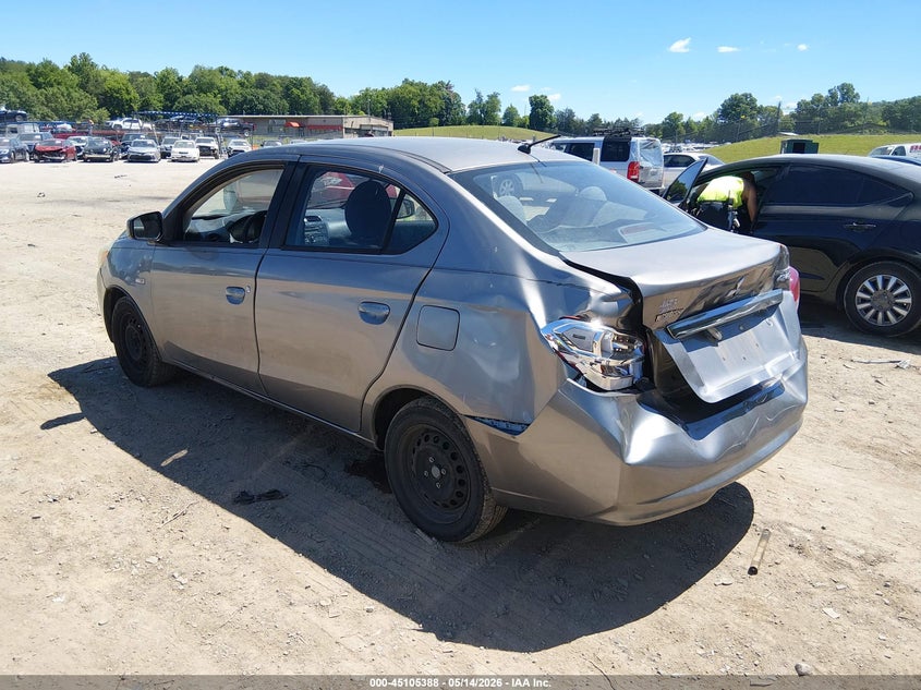 2017 Mitsubishi Mirage VIN ML32F3FJ6HHF09621 IAAI salvage auction — REAR END, Salvage (Tennessee), sold $700 on 2026-07-22 (photo 3)