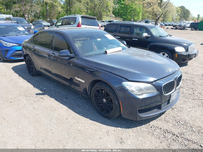 2013 BMW 7er VIN WBAYF4C56DD127816 IAAI salvage auction — REAR END, Mv-907A (New York), sold $50 on 2026-07-28 (photo 1)